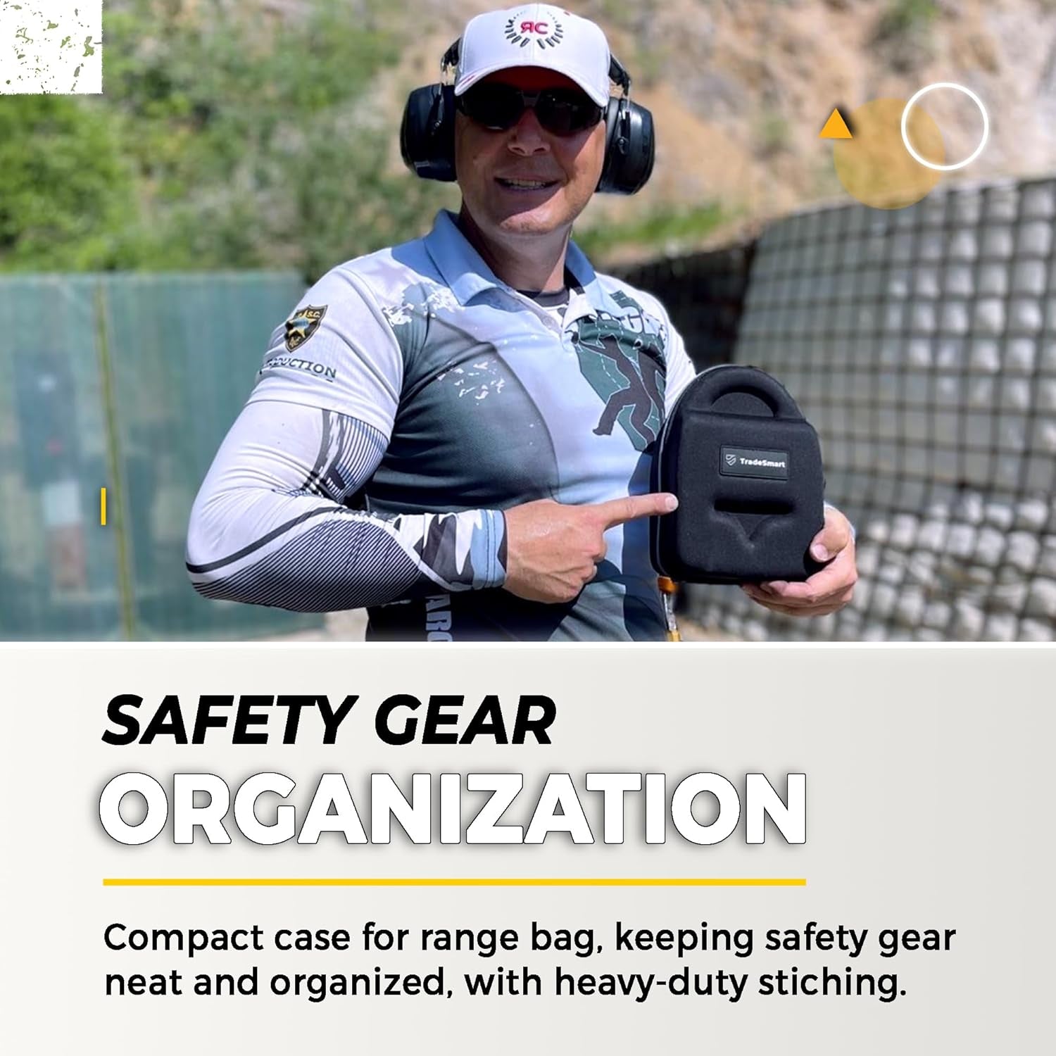 All-In-One Shooting Ear Protection - Comfort+ NRR 28 Earmuffs, Glasses & Earplugs + Carry Case