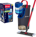 O-Cedar H2Pro Flat Mop System | Quick Everyday Cleaning | Dual-Tank Fresh Water System | Machine Washable Reusable Microfiber Mop Pad | Safe on Hardwood, Tile & Vinyl Floors