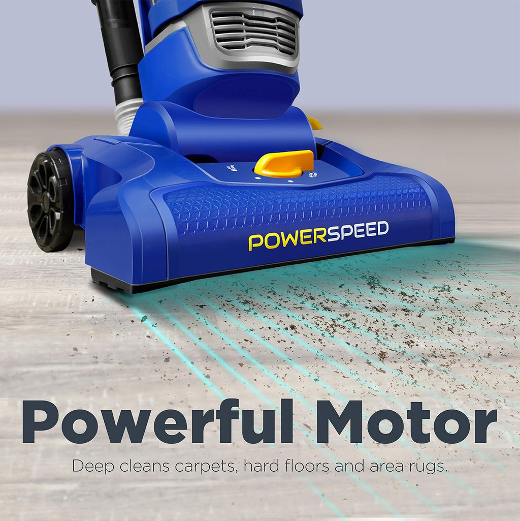 Eureka NEU182A Powerspeed Bagless Upright Vacuum Cleaner, Lite, Blue