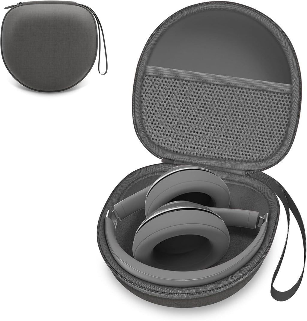 Headphone Case Compatible with Beribes/Tozo/Kvidio/Beats/Soundcore Anker Noise Cancelling Over-Ear Headphones, Black