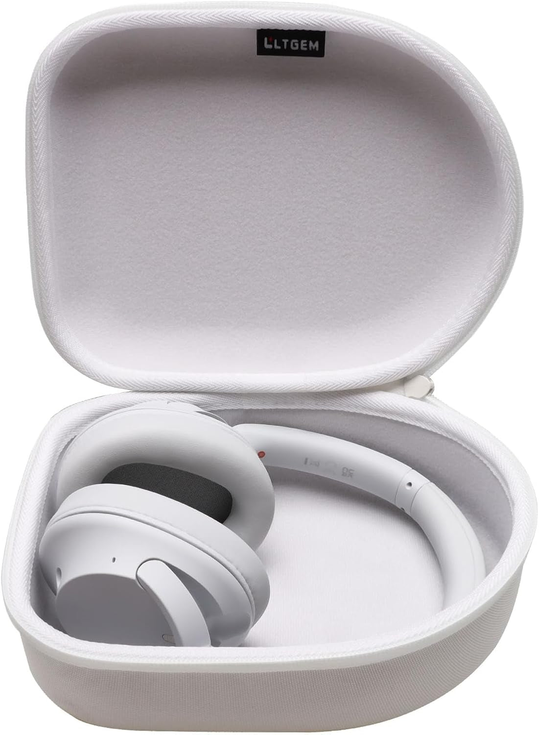 Headphone Headset Case Compatible with Audio-Technica Ath-M20X/Jbl/Raycon/Soundcore Anker/Sony/Beats/Jlab/Tozo/Logitech/Beribes/Kvidio Headphones, Large Headphone Case Hard Shell(Black+Grey)