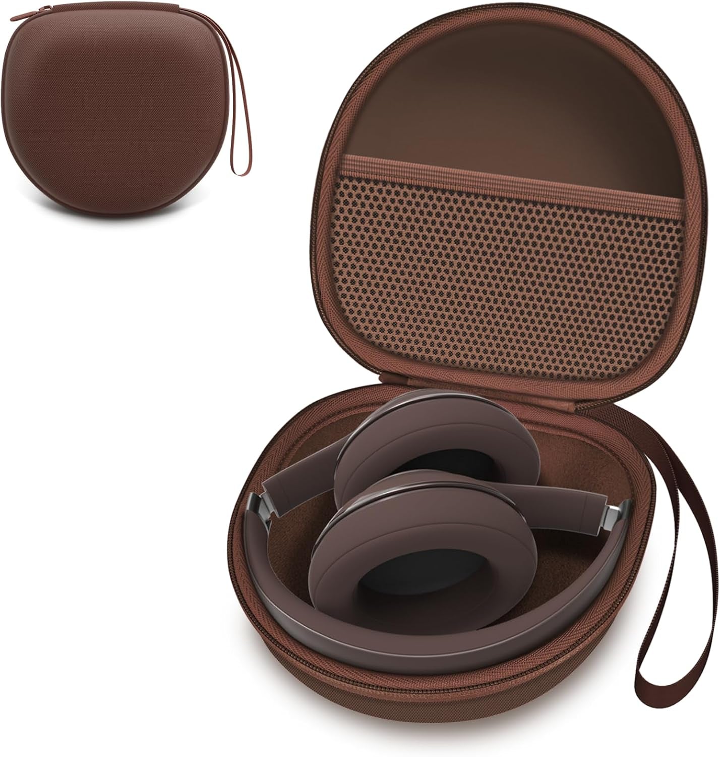 Headphone Case Compatible with Beribes/Tozo/Kvidio/Beats/Soundcore Anker Noise Cancelling Over-Ear Headphones, Black