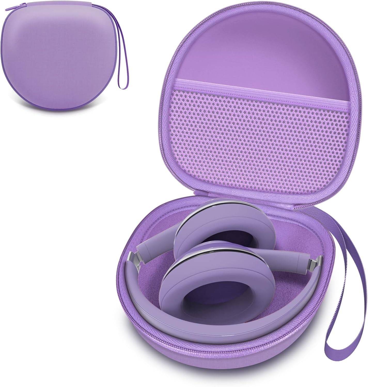 Headphone Case Compatible with Beribes/Tozo/Kvidio/Beats/Soundcore Anker Noise Cancelling Over-Ear Headphones, Black