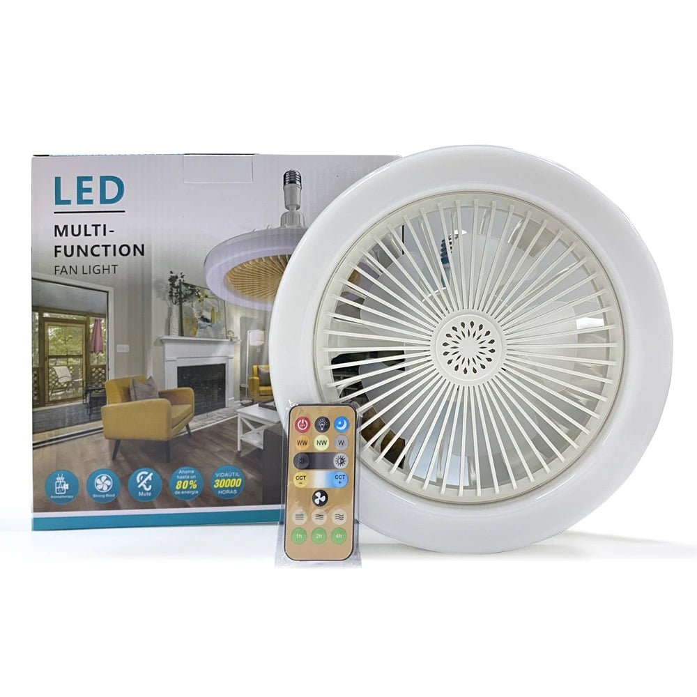 2-in-1 50W LED Ceiling Fan Light with Remote
