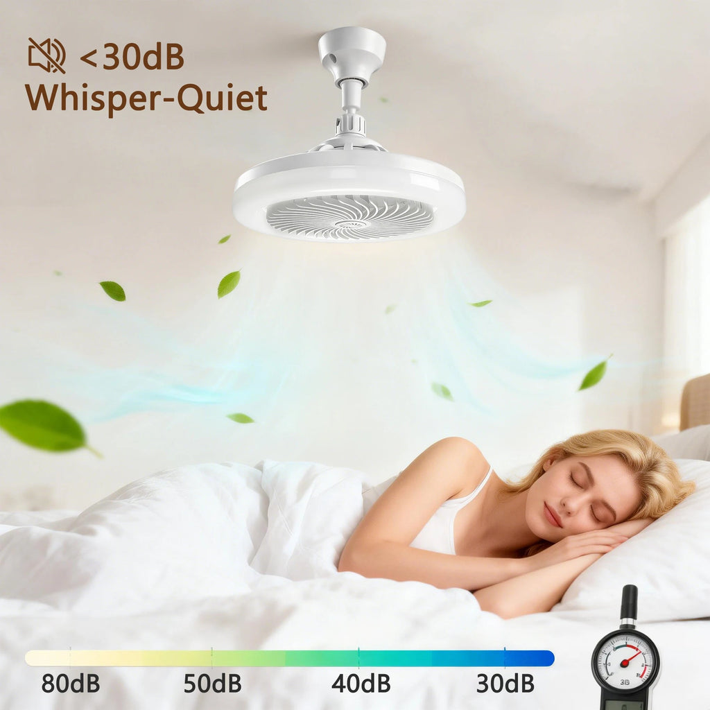 2-in-1 50W LED Ceiling Fan Light with Remote