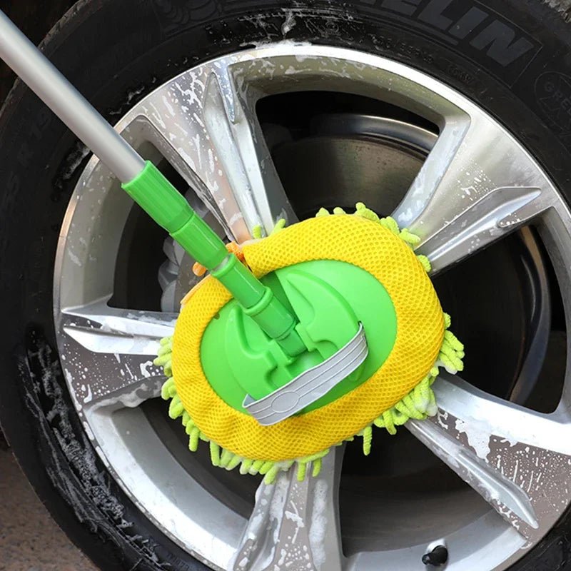 2-in-1 Telescoping Car Wash Brush & Duster