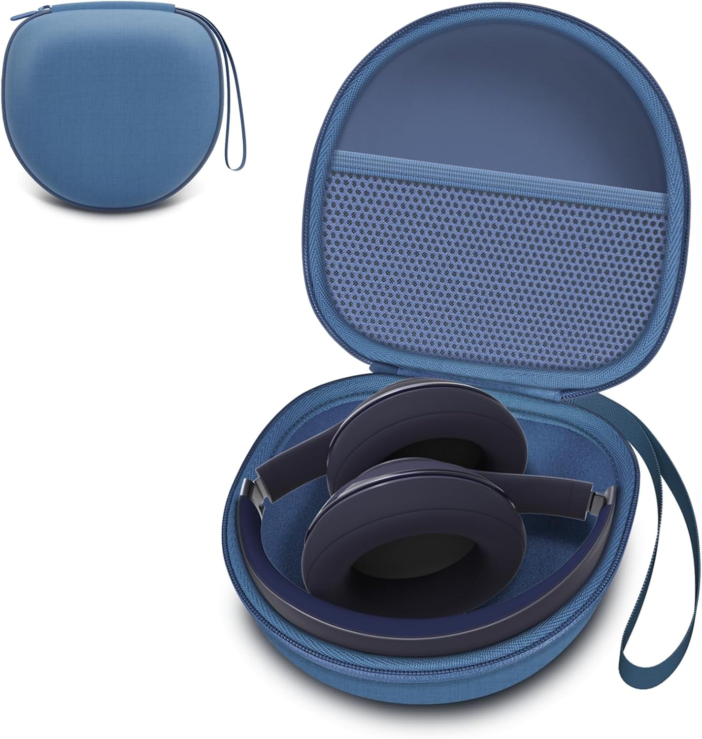 Headphone Case Compatible with Beribes/Tozo/Kvidio/Beats/Soundcore Anker Noise Cancelling Over-Ear Headphones, Black