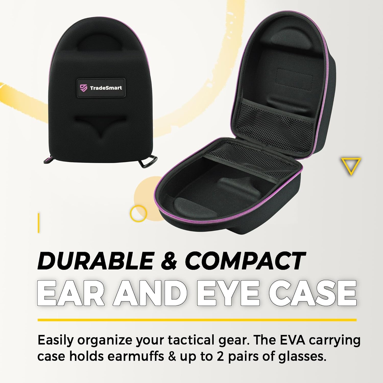 All-In-One Shooting Ear Protection - Comfort+ NRR 28 Earmuffs, Glasses & Earplugs + Carry Case