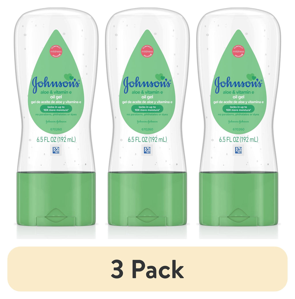Baby Body Moisturizing Oil Gel, Aloe Vera & Vitamin E, Soothing, 6.5 Fl Oz