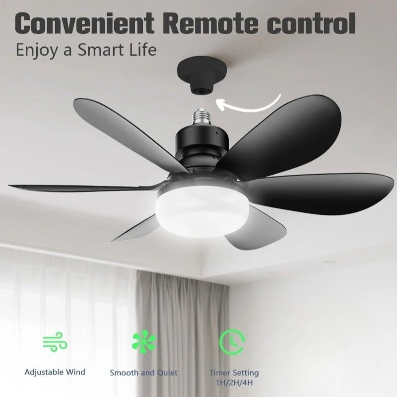 30W E27 Ceiling Fan Light with Remote & LED Dimming