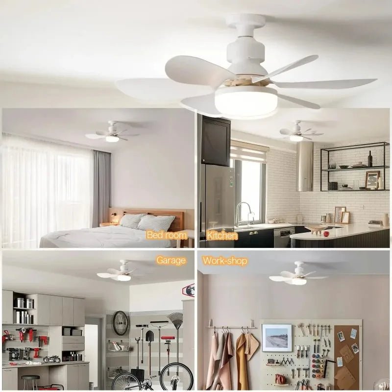 30W E27 Ceiling Fan Light with Remote & LED Dimming
