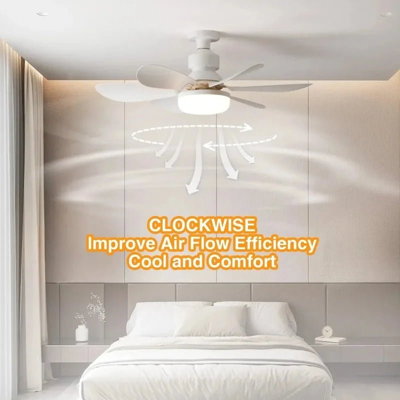 30W E27 Ceiling Fan Light with Remote & LED Dimming