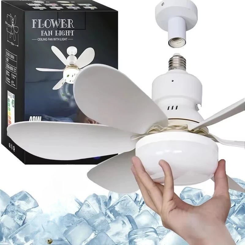 30W E27 Ceiling Fan Light with Remote & LED Dimming