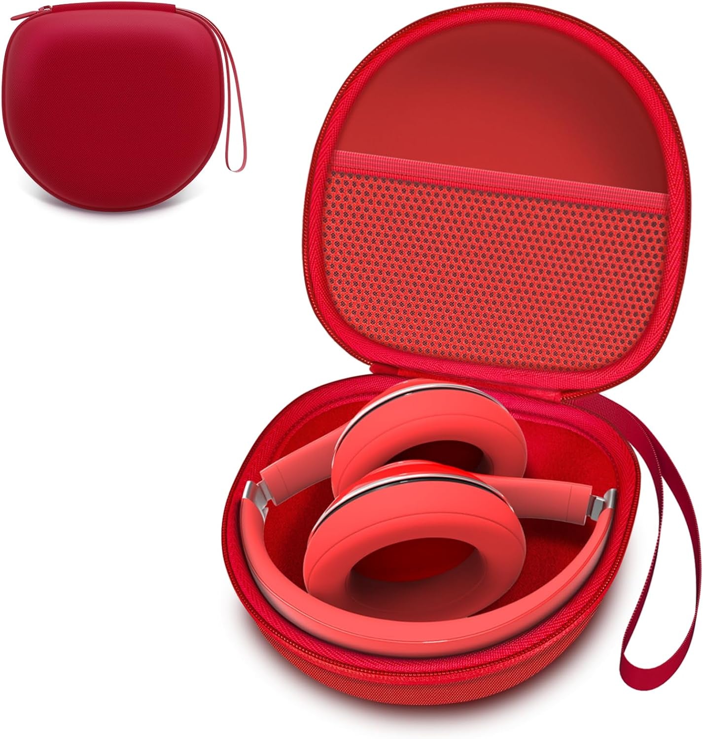Headphone Case Compatible with Beribes/Tozo/Kvidio/Beats/Soundcore Anker Noise Cancelling Over-Ear Headphones, Black