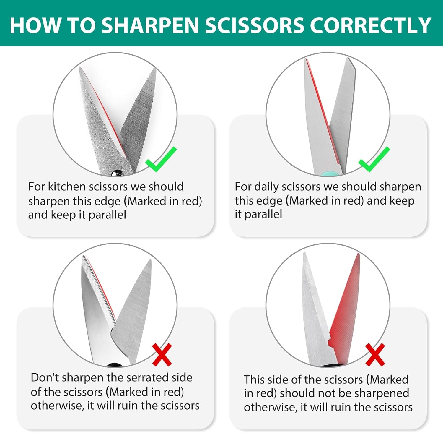 5-In-1 Knife Sharpener 4 Stage with Cut-Resistant Glove, Quickly Sharpens & Restores Dull Blades, Easy & Safe for Home Kitchen Use, Fits Most Knives and Scissors, Black+Silver
