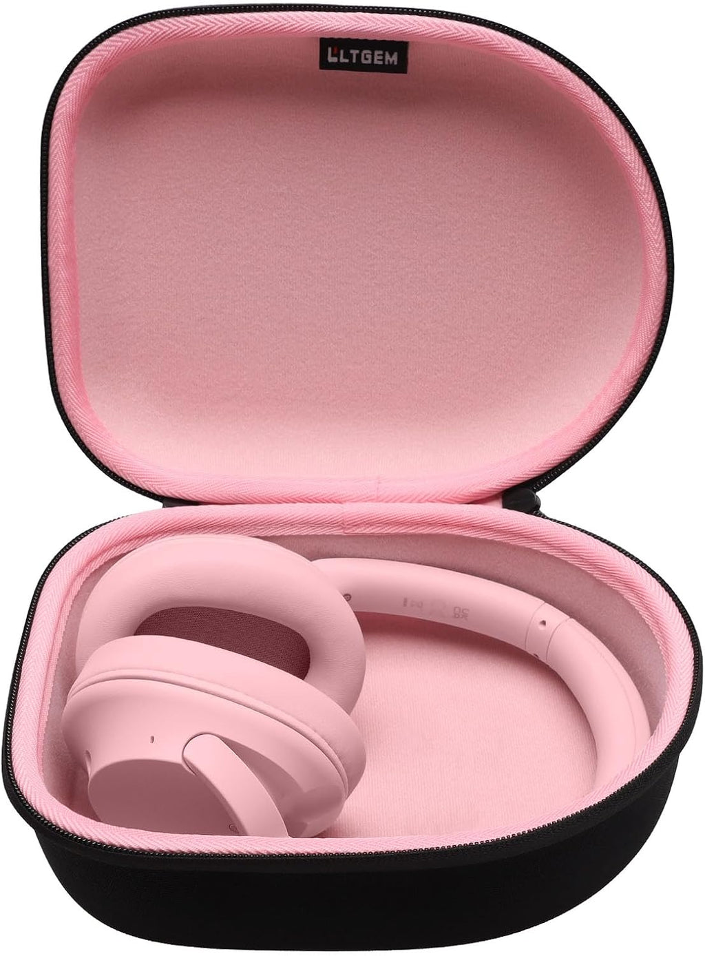 Headphone Headset Case Compatible with Audio-Technica Ath-M20X/Jbl/Raycon/Soundcore Anker/Sony/Beats/Jlab/Tozo/Logitech/Beribes/Kvidio Headphones, Large Headphone Case Hard Shell(Black+Grey)