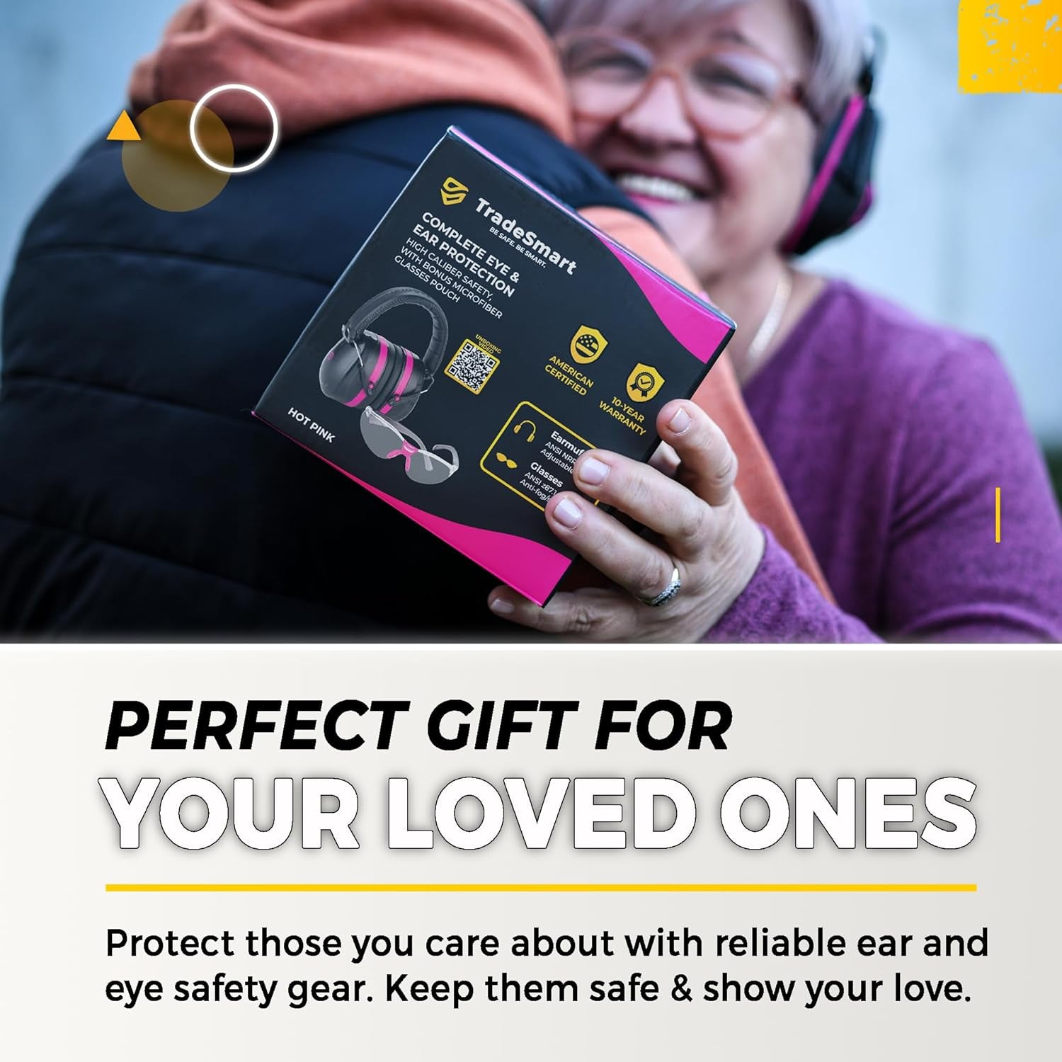 All-In-One Shooting Ear Protection - Comfort+ NRR 28 Earmuffs, Glasses & Earplugs + Carry Case