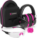All-In-One Shooting Ear Protection - Comfort+ NRR 28 Earmuffs, Glasses & Earplugs + Carry Case