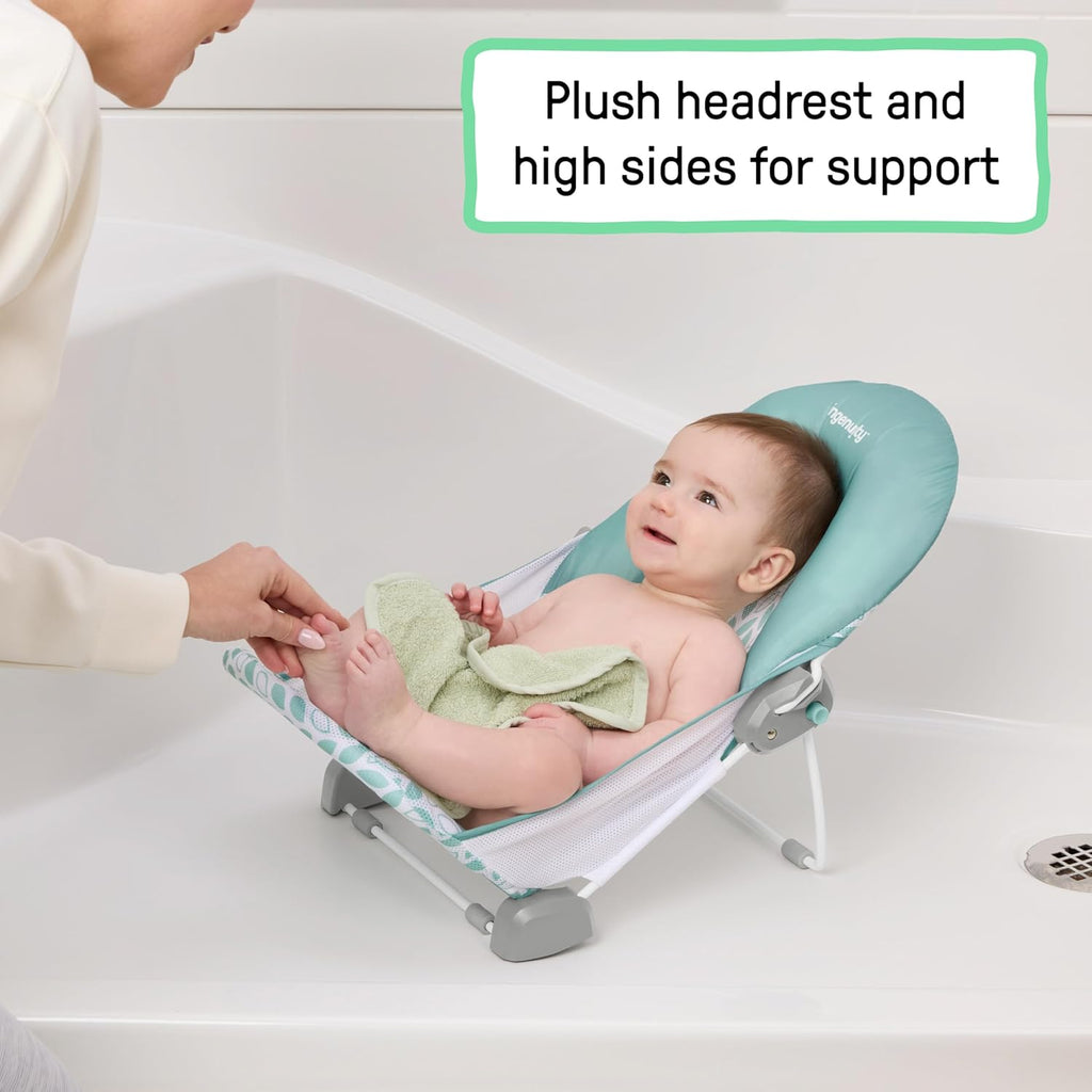 Foldaway 2-Position Bather, 2-Position Bath Support for Sink or Bathtub, for Ages 0-6 Months, up to 20 Pounds