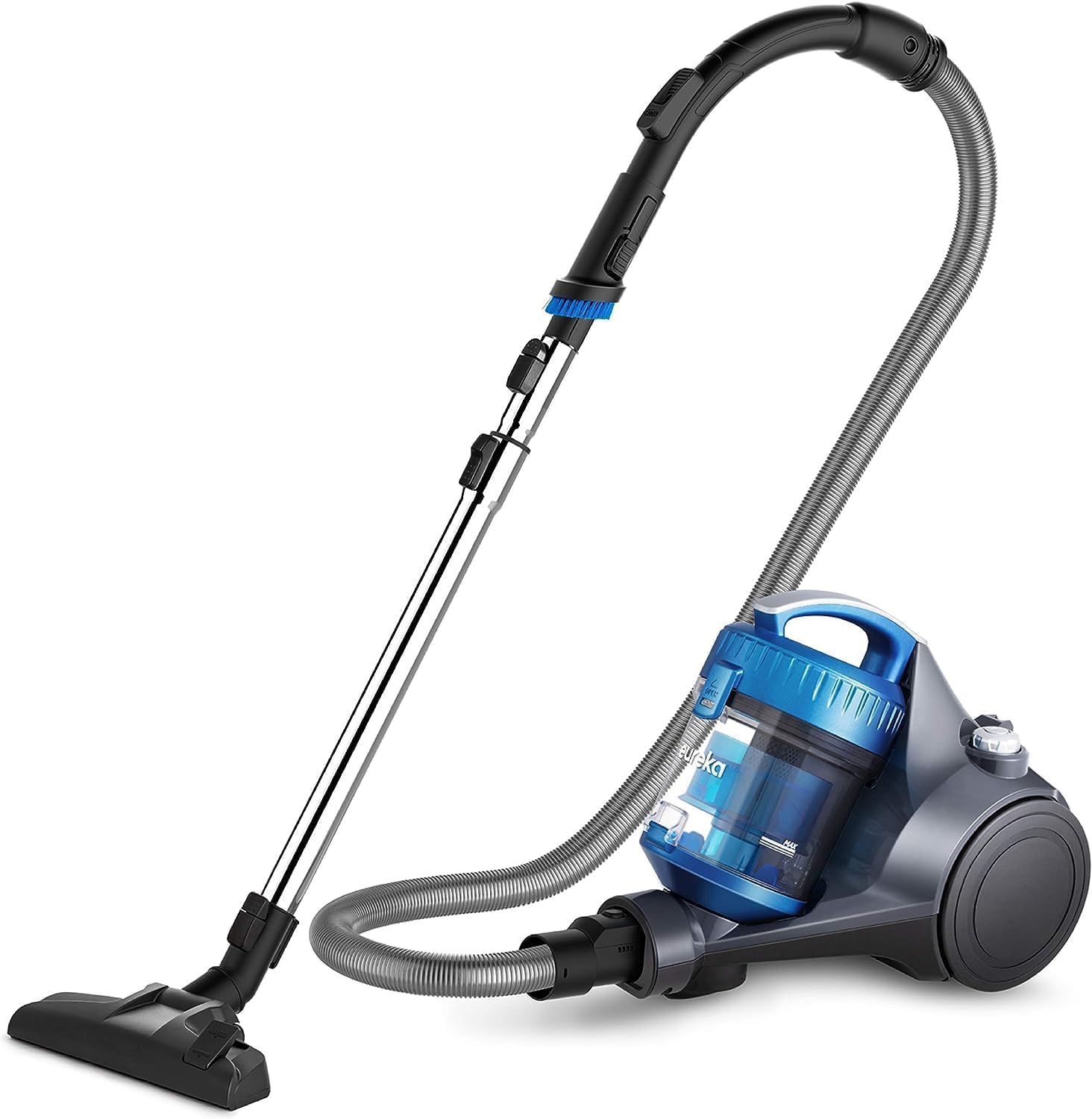 Eureka Whirlwind Bagless Canister 2.5L Vacuum Cleaner, Lightweight Vac for Carpets and Hard Floors, NEN110A, Blue