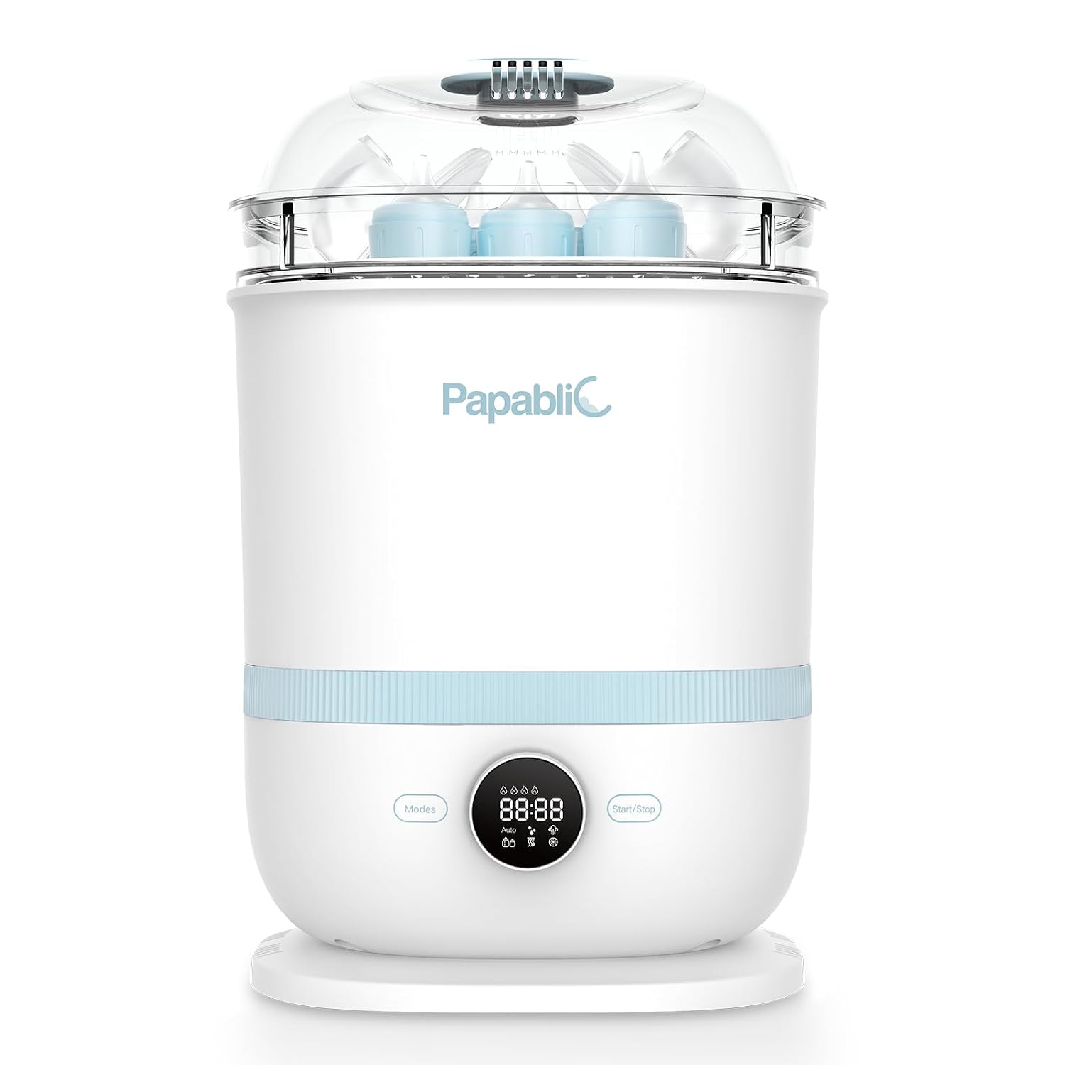 Baby Bottle Sterilizer and Dryer Pro, Esterilizador De Biberones, Electric Steam Sterilizer for Baby Bottles, Pacifiers, and Pump Parts, Large Capacity 10 Bottles