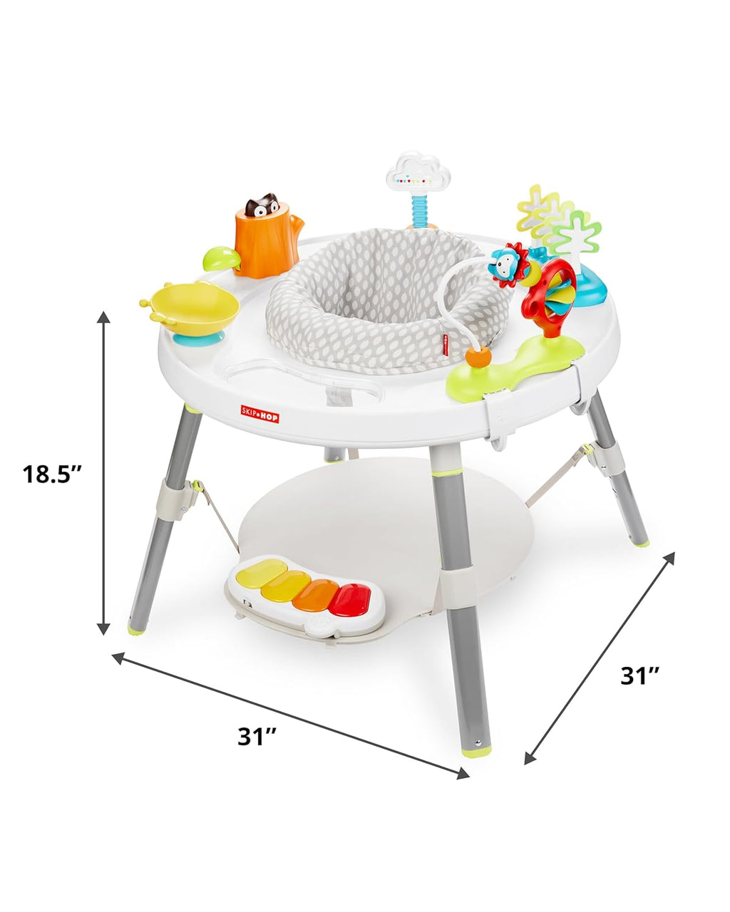 Skip Hop Baby Activity Center: Interactive Play Center with 3-Stage Grow-With-Me Functionality, 4Mo+, Explore & More
