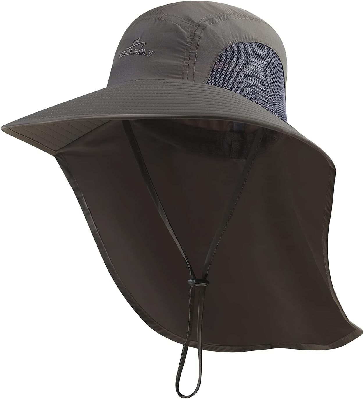 Outdoor Sun Hat for Men with 50+ UPF Protection Safari Cap Wide Brim Fishing Hat with Neck Flap, for Dad…
