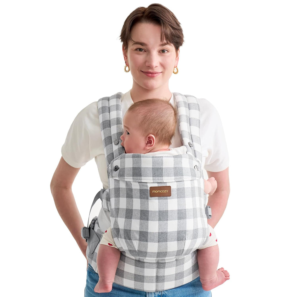 Baby Carrier - Ergonomic, Cozy and Lightweight Carrier for 7-45Lbs, Effortless to Put On, Ideal for Hands-Free Parenting, Enhanced Lumbar Support, Purehug for Infant to Toddler, Khaki