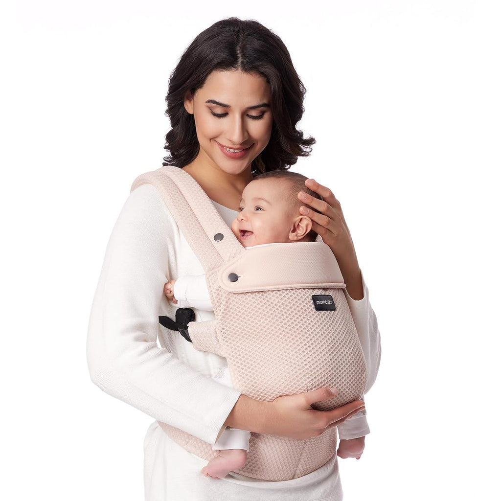 Baby Carrier - Ergonomic, Cozy and Lightweight Carrier for 7-45Lbs, Effortless to Put On, Ideal for Hands-Free Parenting, Enhanced Lumbar Support, Purehug for Infant to Toddler, Khaki