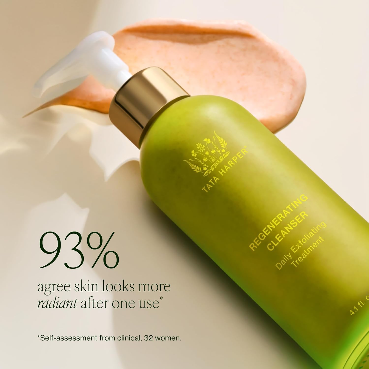 Tata Harper Regenerating Cleanser | Daily Cleansing & Exfoliating Facial Cleanser with Beta Hydroxy Acid | Clinically Proven Natural Skincare for Uneven Texture & Lack of Radiance | for All Skin Types