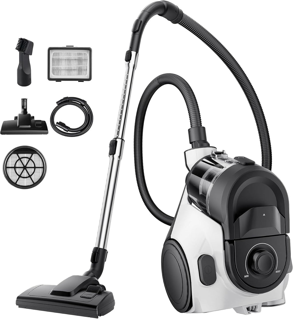Eureka Whirlwind Bagless Canister 2.5L Vacuum Cleaner, Lightweight Vac for Carpets and Hard Floors, NEN110A, Blue