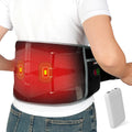 Cordless Heating Pad with Massager for Back, Birthday Gifts for Women Men, FSA Eligible HSA Portable Lower Back Massager Rechargeable Wireless Electric, Mom Dad Seniors 3 Heat 30Mins Off