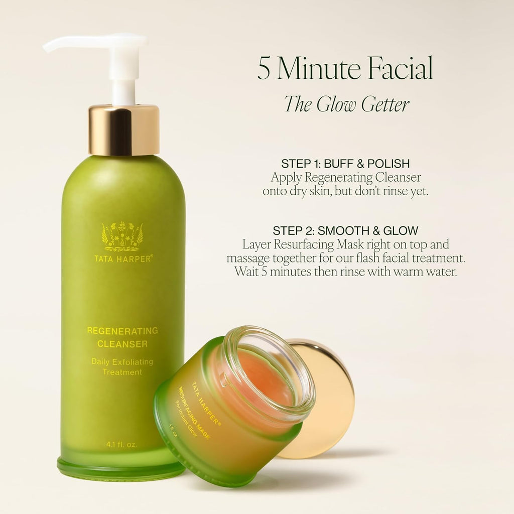 Tata Harper Regenerating Cleanser | Daily Cleansing & Exfoliating Facial Cleanser with Beta Hydroxy Acid | Clinically Proven Natural Skincare for Uneven Texture & Lack of Radiance | for All Skin Types