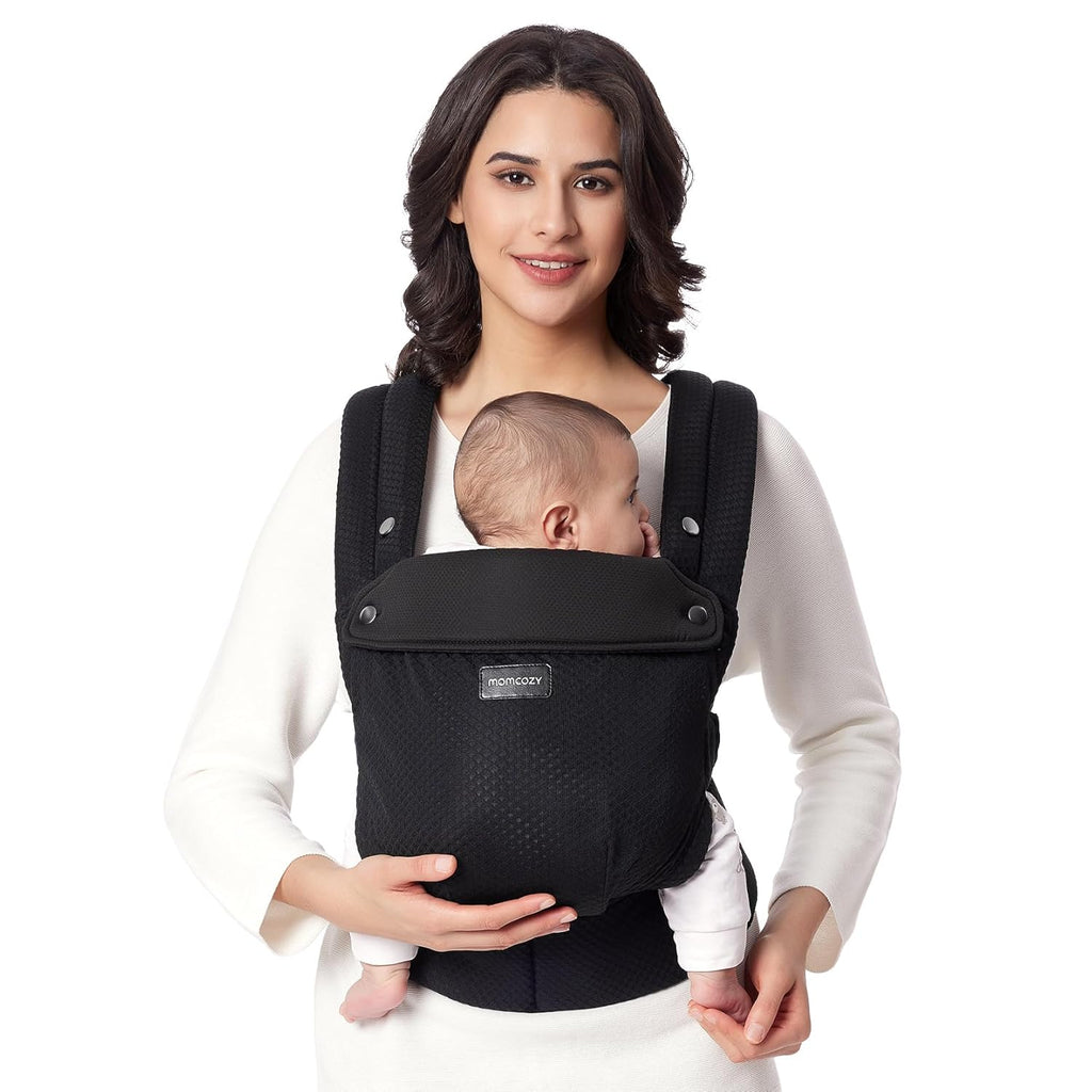 Baby Carrier - Ergonomic, Cozy and Lightweight Carrier for 7-45Lbs, Effortless to Put On, Ideal for Hands-Free Parenting, Enhanced Lumbar Support, Purehug for Infant to Toddler, Khaki