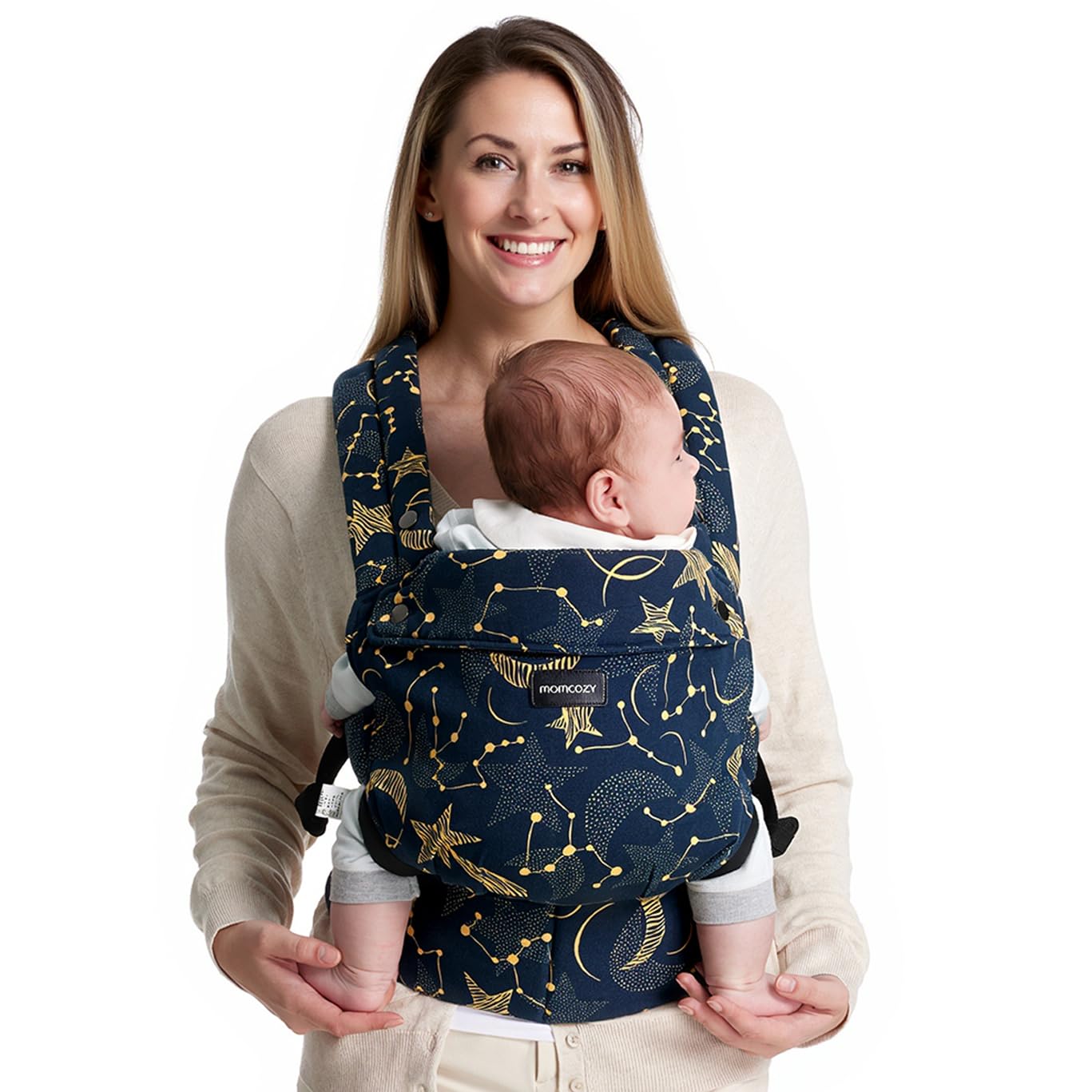 Baby Carrier - Ergonomic, Cozy and Lightweight Carrier for 7-45Lbs, Effortless to Put On, Ideal for Hands-Free Parenting, Enhanced Lumbar Support, Purehug for Infant to Toddler, Khaki