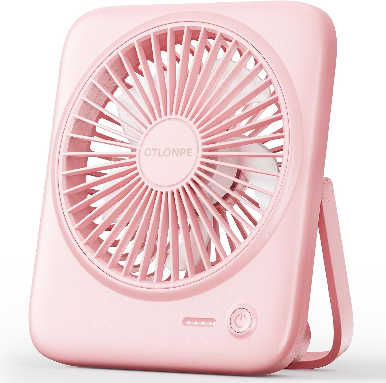 Personal Portable Desk Fan, 4000Mah Small Rechargeable Portable Fan Battery Operated & USB Powered for Travel Sleeping Bedroom Office Home Table, Cordless, Quiet, 4-Speed, 6.5 Inch (Black)
