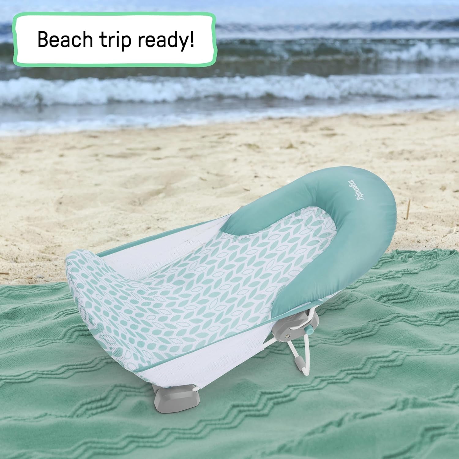 Foldaway 2-Position Bather, 2-Position Bath Support for Sink or Bathtub, for Ages 0-6 Months, up to 20 Pounds