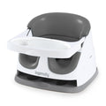 Baby Base 2-In-1 Booster Feeding and Floor Seat with Self-Storing Tray - Slate