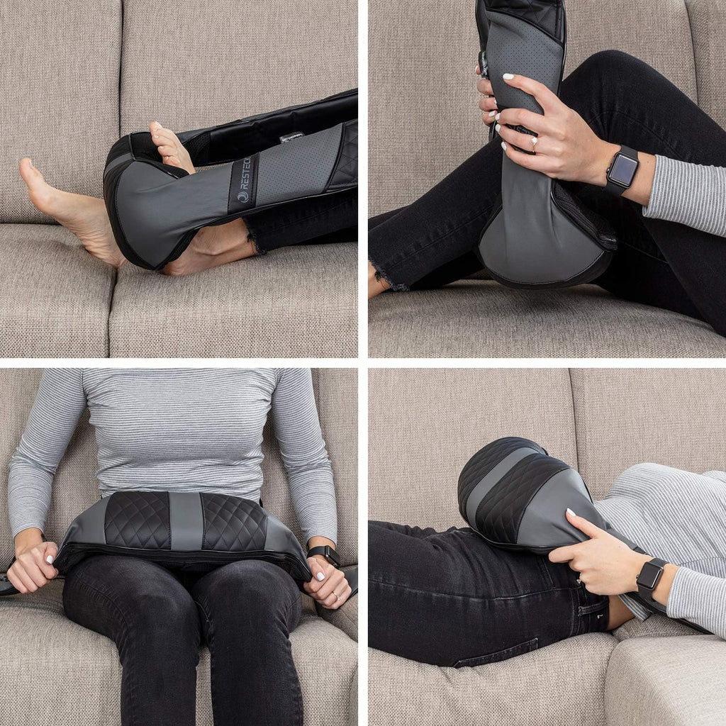 Massagers for Neck and Back with Heat - Deep Tissue 3D Kneading Pillow, Electric Shiatsu Shoulder Massage, Foot, Legs,Body - Relieve Muscle Pain - Office, Home & Car