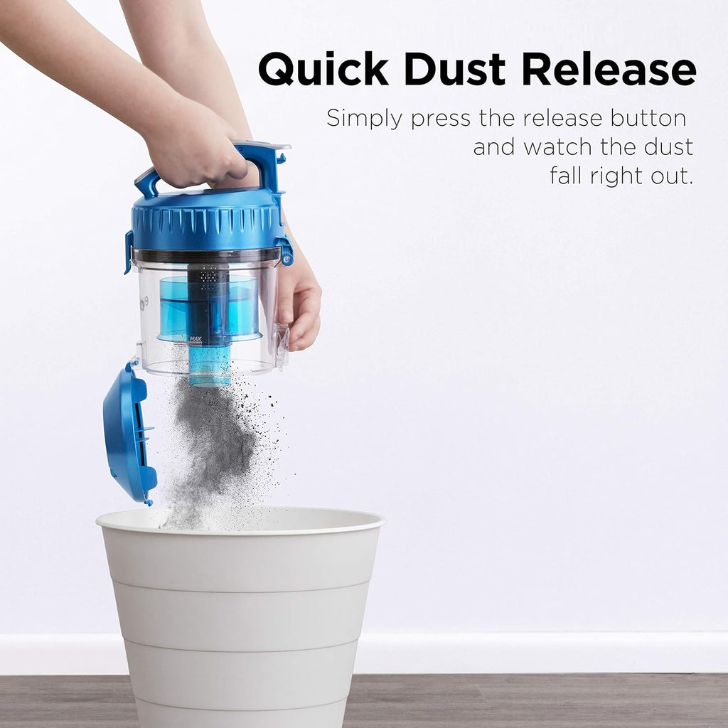 Eureka Whirlwind Bagless Canister 2.5L Vacuum Cleaner, Lightweight Vac for Carpets and Hard Floors, NEN110A, Blue
