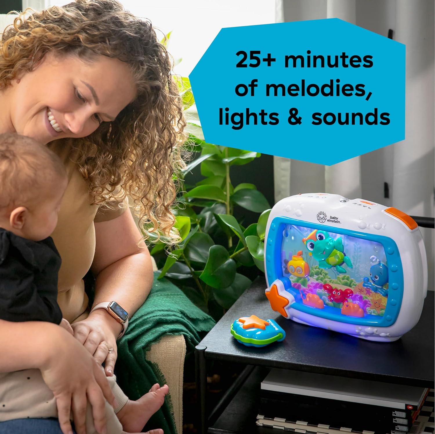 Sea Dreams Soother Musical Crib Toy and Sound Machine, Newborn and Up