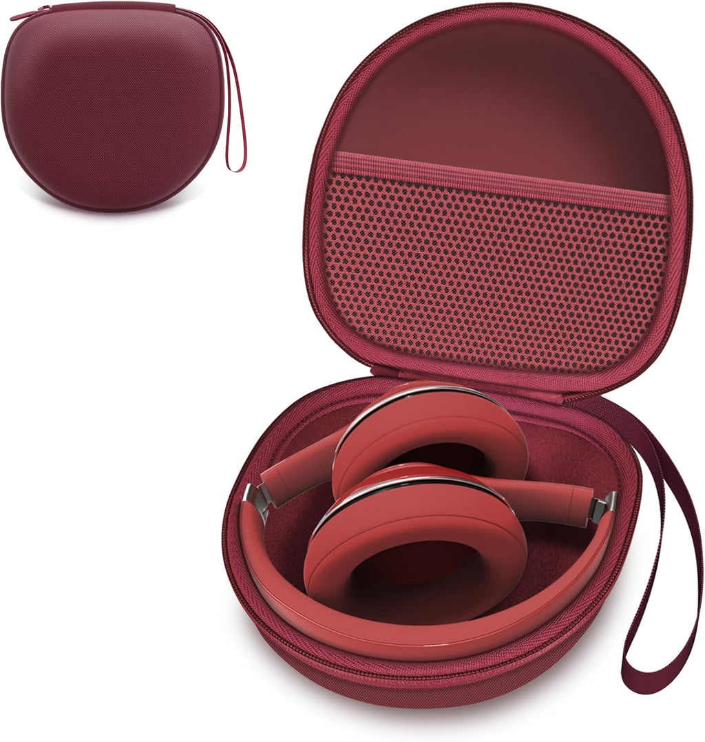 Headphone Case Compatible with Beribes/Tozo/Kvidio/Beats/Soundcore Anker Noise Cancelling Over-Ear Headphones, Black