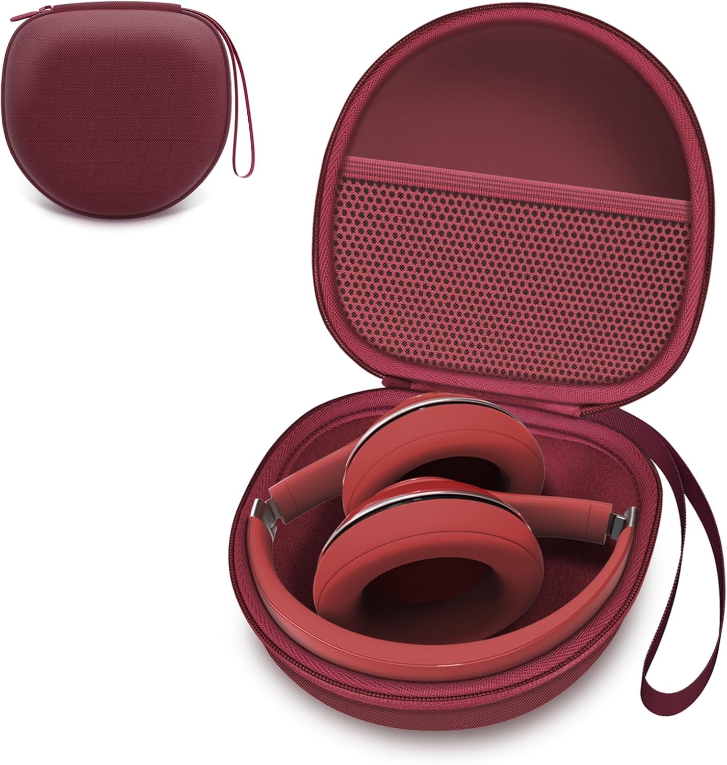 Headphone Case Compatible with Beribes/Tozo/Kvidio/Beats/Soundcore Anker Noise Cancelling Over-Ear Headphones, Black
