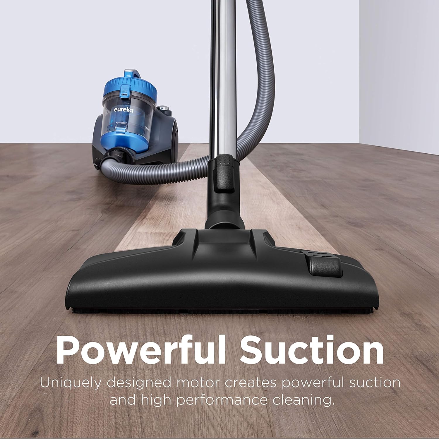 Eureka Whirlwind Bagless Canister 2.5L Vacuum Cleaner, Lightweight Vac for Carpets and Hard Floors, NEN110A, Blue