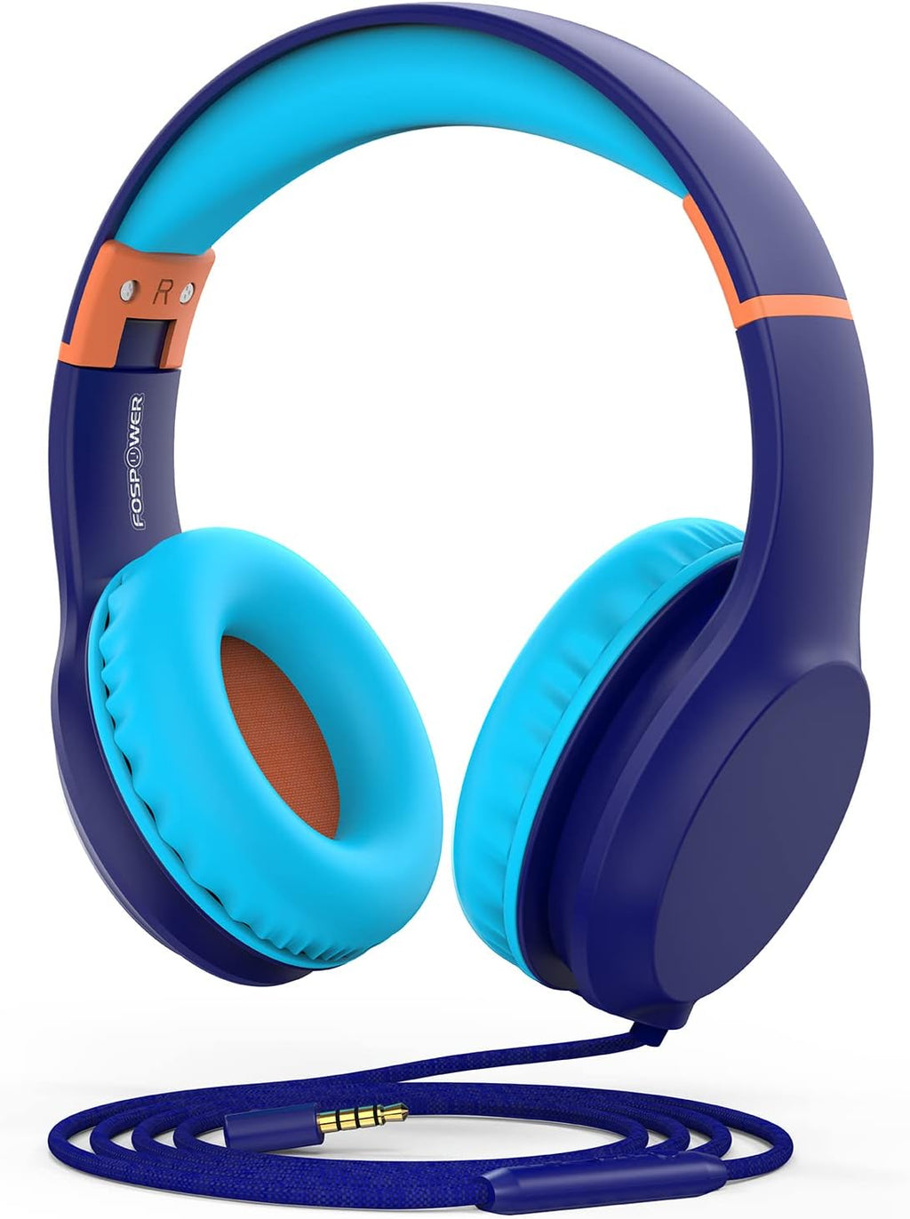 Kids Headphones with LED Cat Ears (85Db Safe Volume Limit), 3.5Mm Soft On-Ear Wired Headphones with Tangle-Free Laced Cables for Ipad/Tablet/School/Travel - Hot Pink/Purple