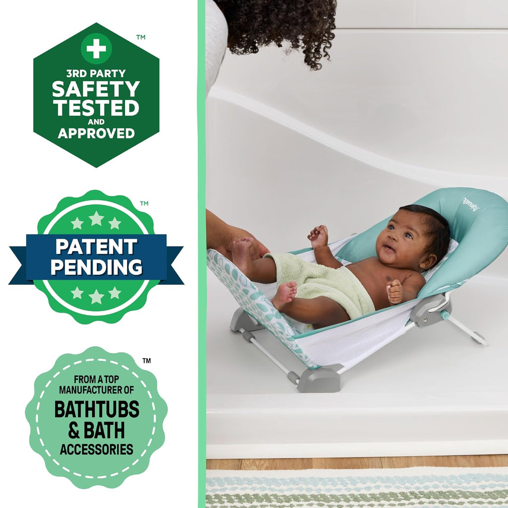 Foldaway 2-Position Bather, 2-Position Bath Support for Sink or Bathtub, for Ages 0-6 Months, up to 20 Pounds