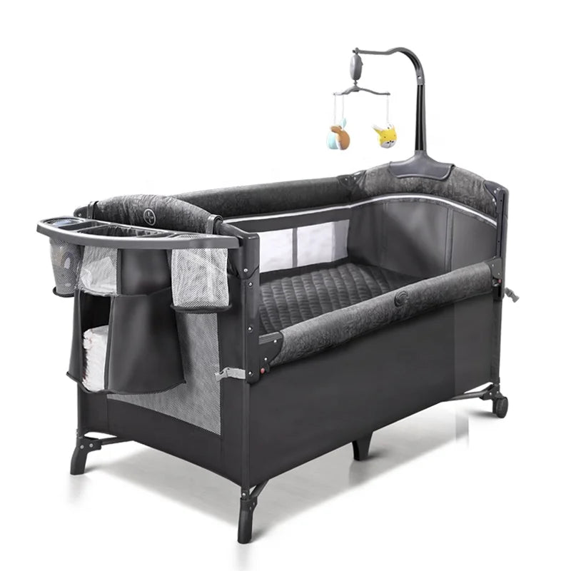 Baby Products Baby Diaper Cheap Wholesale Available Have Stock Crib Bed Bed Game Bed Diaper Table Replacement Station with Music