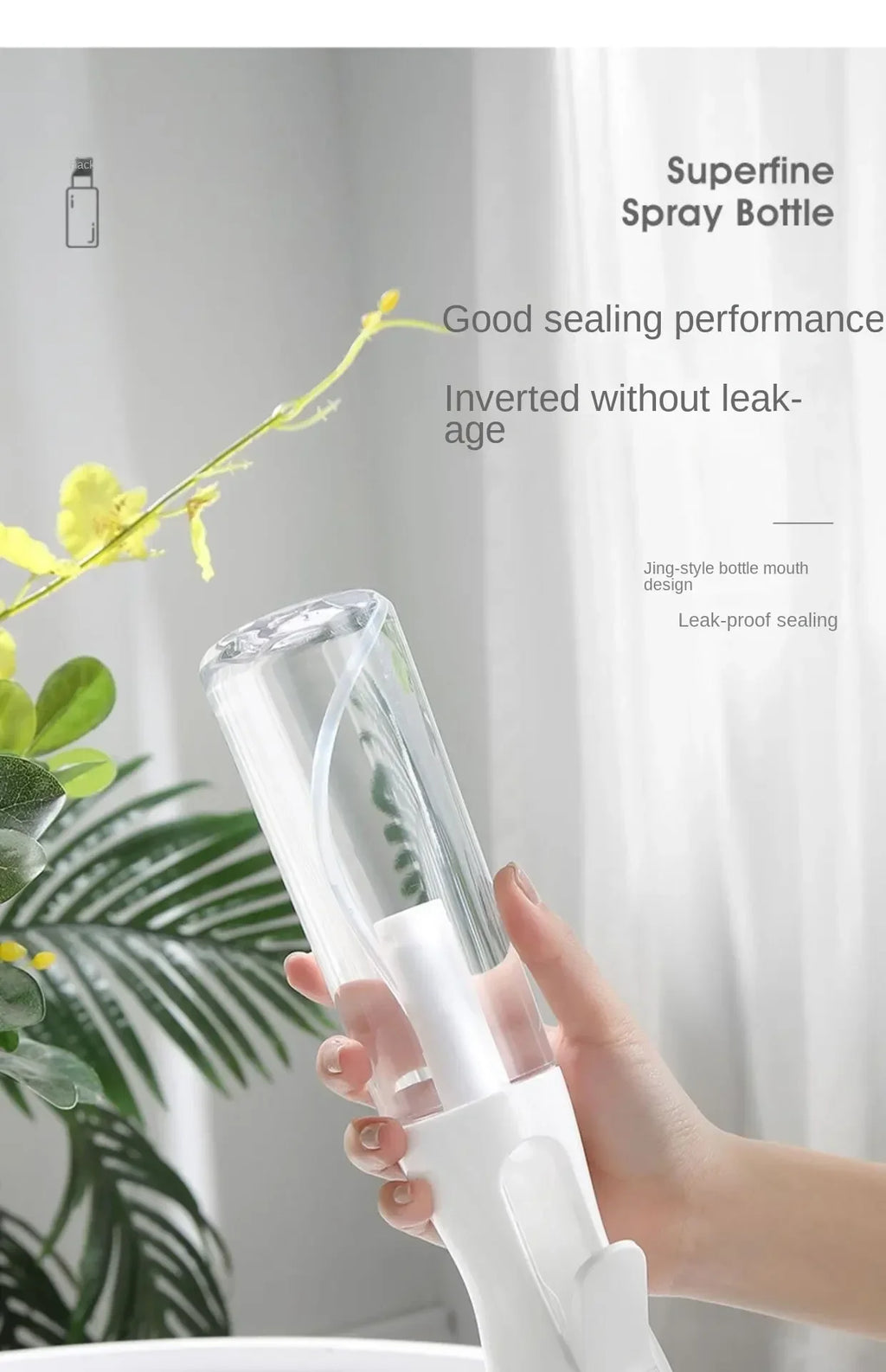 500/300/200ml Hair Spray Bottle Refillable Bottles Continuous Mist Watering Can Automatic Salon Barber Water Sprayer Hair Tools