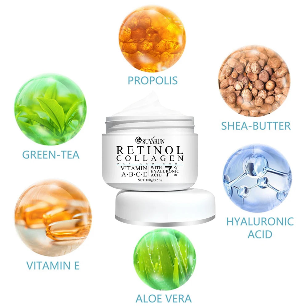 Rich in vitamin E, shea butter, wrinkle, anti-aging, exfoliating tender skin, suitable for men and women