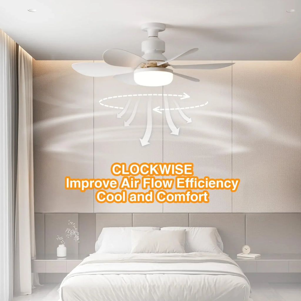 40W LED E27 Ceiling Fan Light with Remote & Dimming